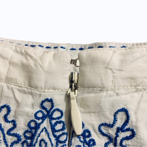 Anthropologie Moulinette Soeurs Embroidered Sequin Pencil Skirt Feminine Floral - Picture 5 of 14